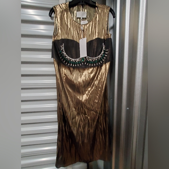 Maison Martin Margiela Dresses & Skirts - Sz 38 NWT Martin Margiela golden lame dress